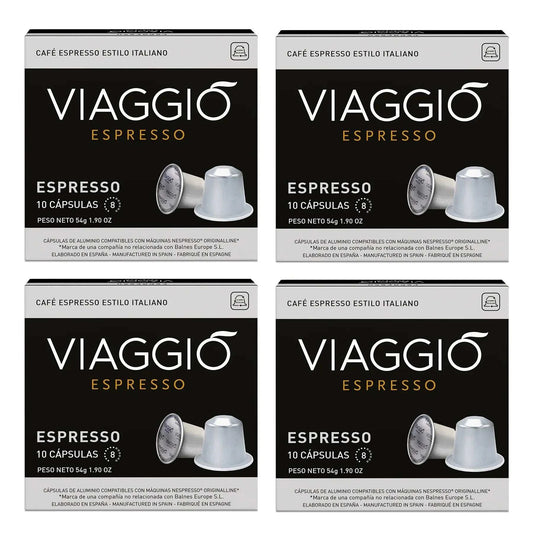 Cápsulas de café compatibles con Nespresso®, paquete de 40 unidades.