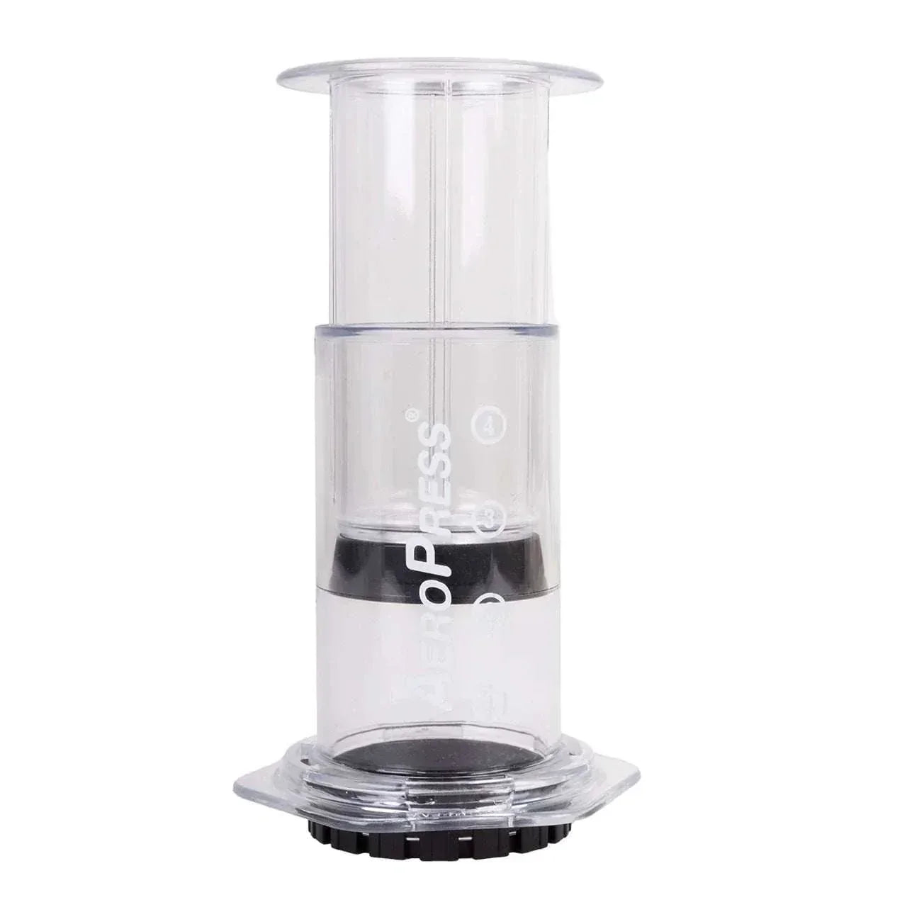 cafetera AeroPress Clear transparente de Tritan para preparar espresso y café con filtro incluidos