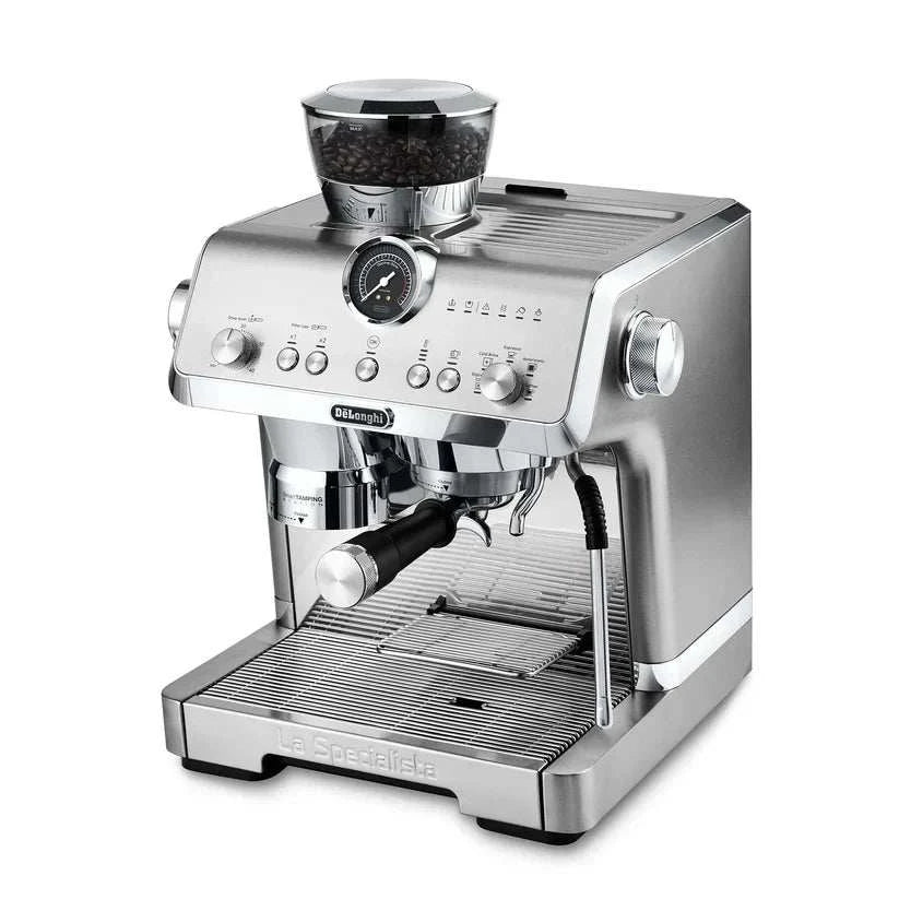 De’Longhi La Specialista Opera semiautomatic espresso machine with integrated grinder and steam wand