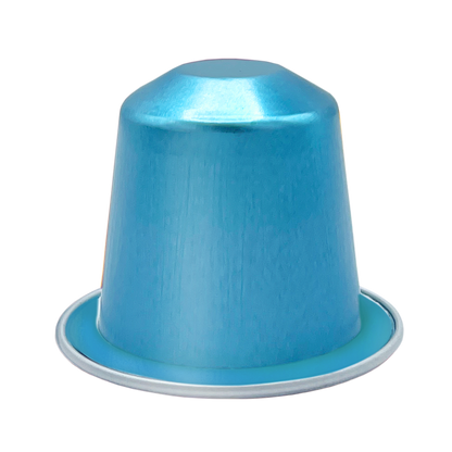 Cápsula de café Viaggio Decaf azul compatible con Nespresso, descafeinado suave y aromático de intensidad 7.
