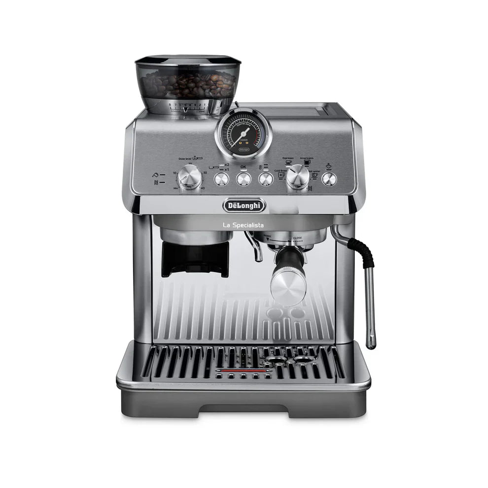 Delonghi La Specialista Arte Evo coffee machine with precise grinder and temperature control for perfect espresso and cold brew