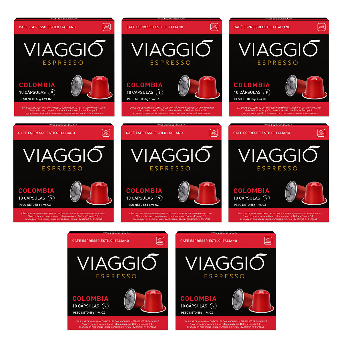 Viaggio Espresso | Colombia - Cápsulas de Café compatibles con Nespresso®