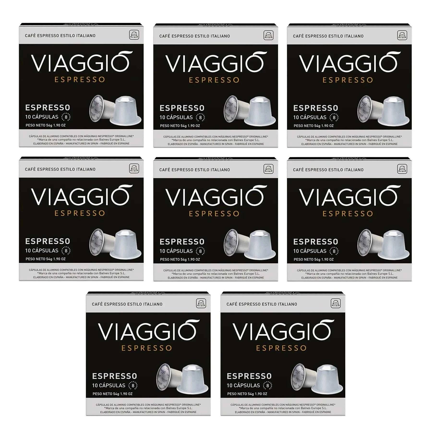 Cápsulas de Café compatibles con Nespresso® viaggio espresso