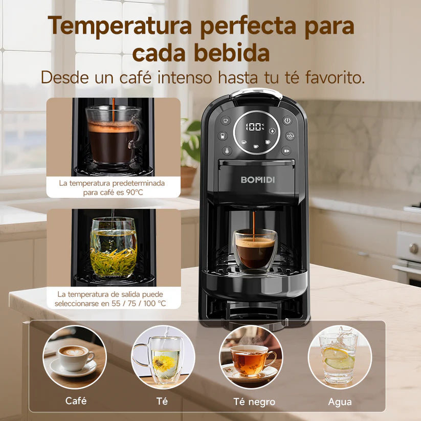 Cafetera de cápsulas Bomidi CM01 Negra