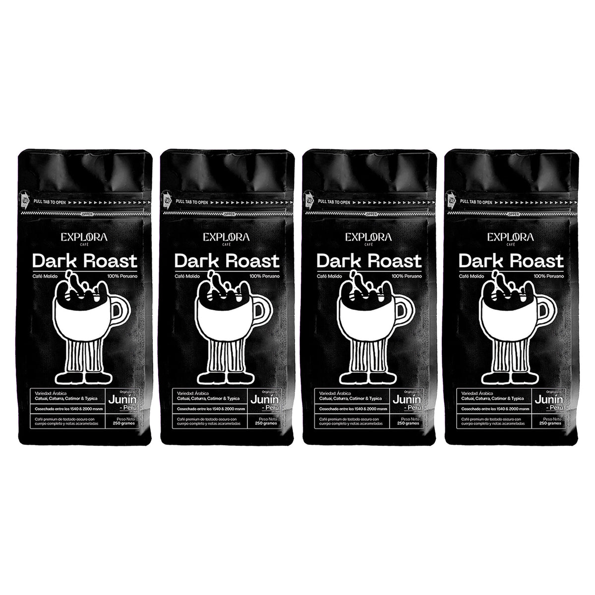 Explora Café | Dark Roast - Café Molido de Especialidad, 250gr