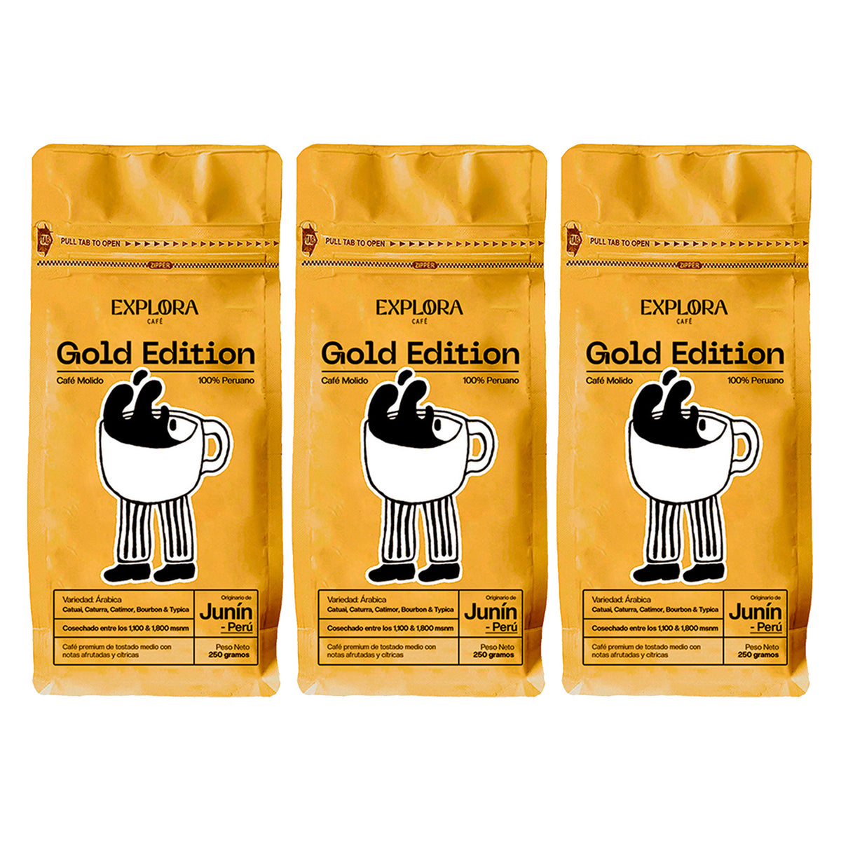 Explora Café | Gold Edition - Café Molido de Especialidad, 250gr